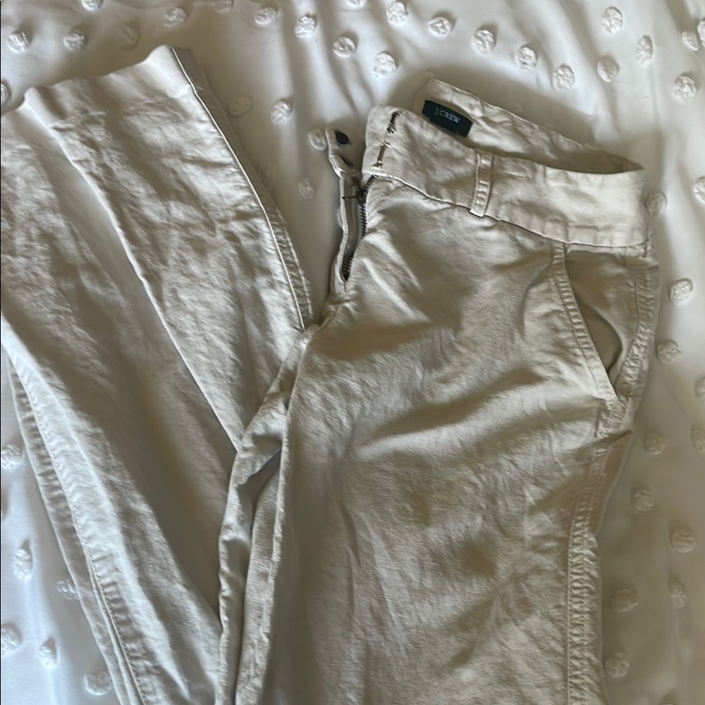 J. Crew Off-White Favorite Fit Pants